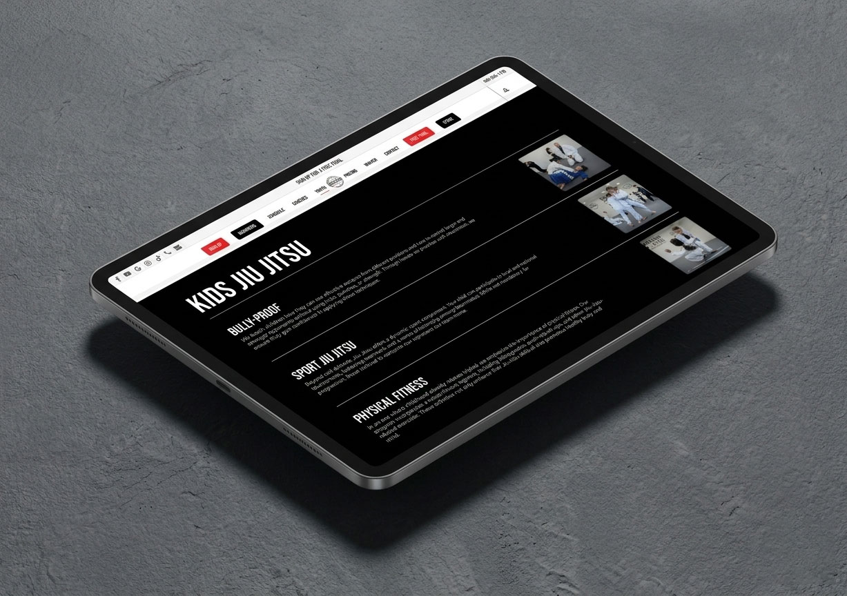 Tablet — Kids Jiu Jitsu