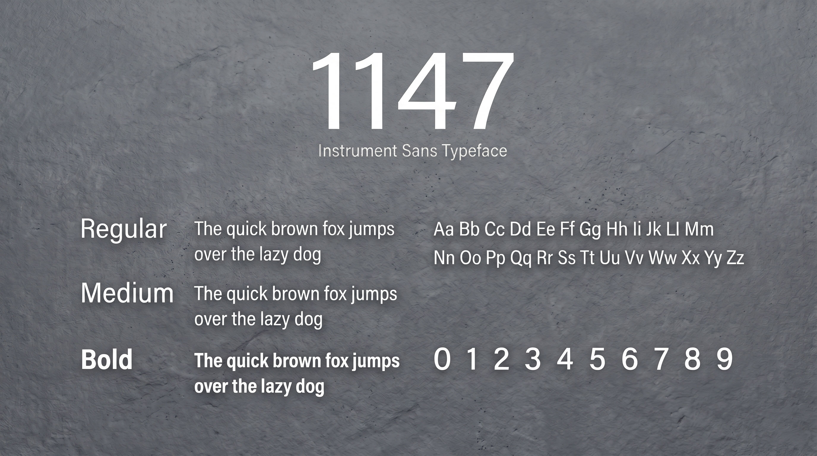 Instrument Sans Typeface