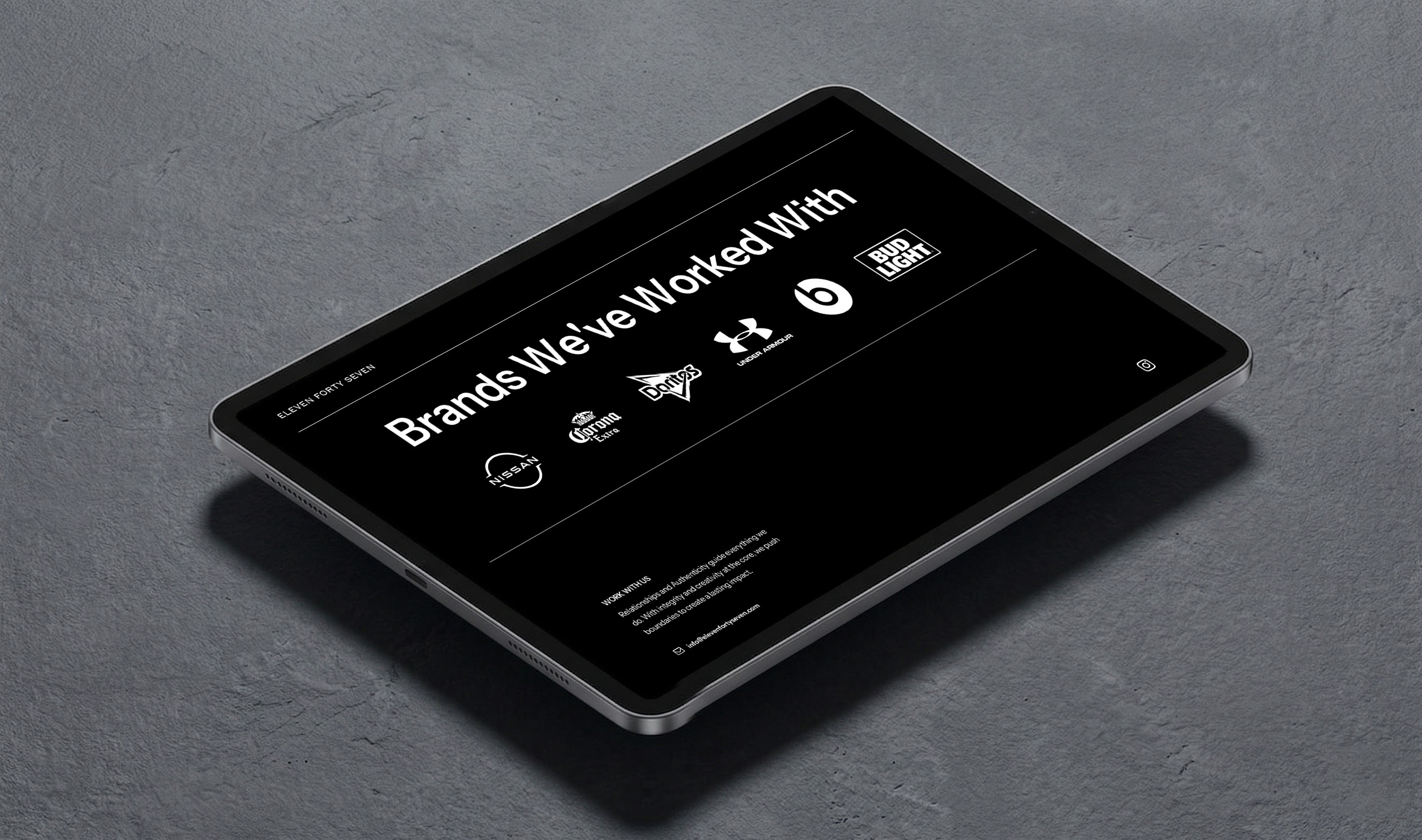 Tablet — Brands We've Worked With