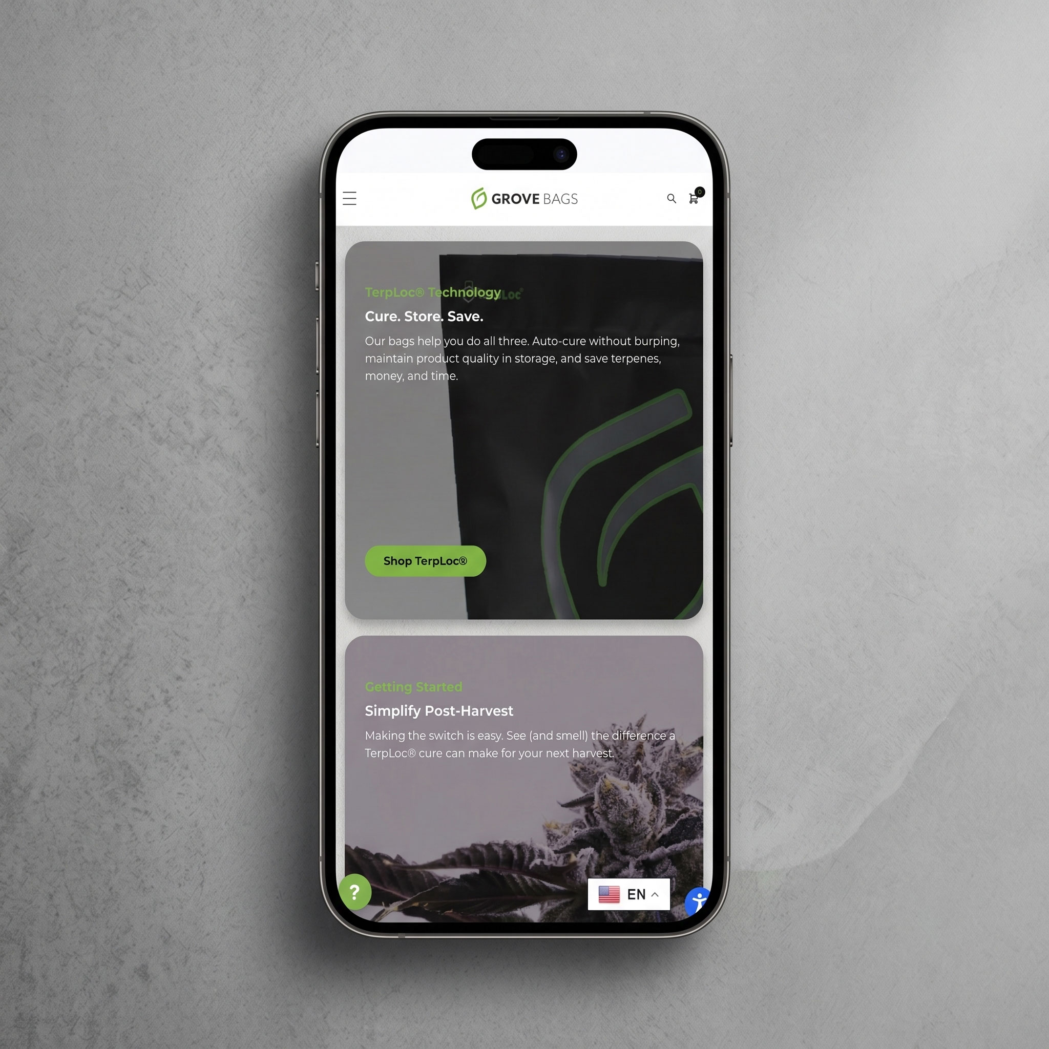 Mobile, Homepage