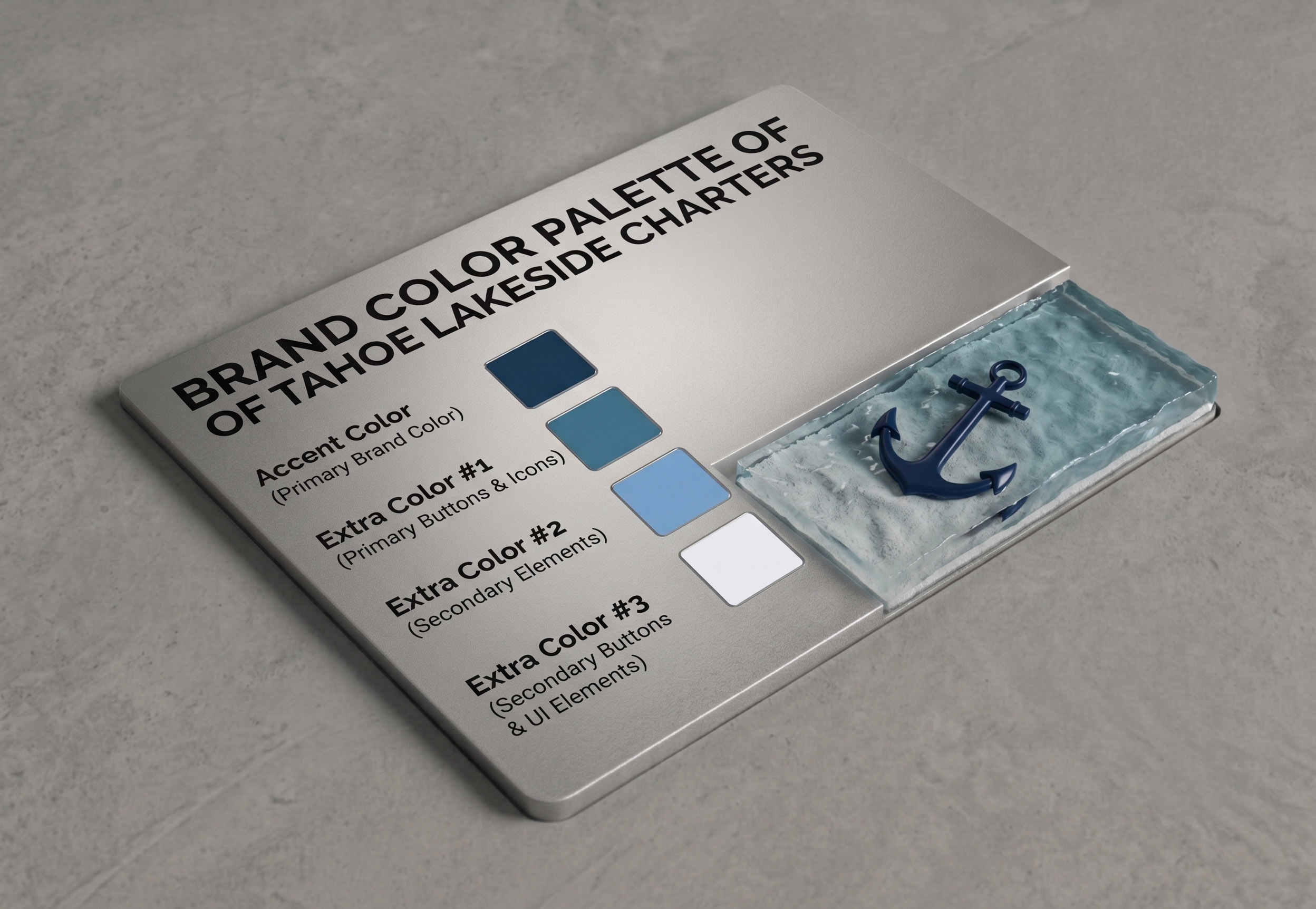 Brand Colors - Tahoe Lakeside Charters Palette